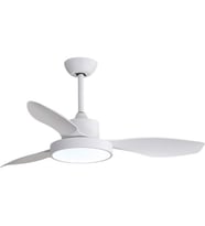 Fancium LED Aydınlatmalı Uzaktan Kumandalı Beyaz Tavan Vantilatörü DKF-302