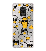 Xiaomi Redmi Note 9S Köşe Korumalı Antişok Kapak Duck Tasarımlı Şeffaf Silikon Kılıf