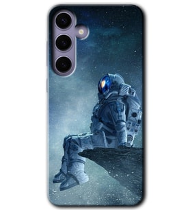 Galaxy S24 Kılıf HD Desen Baskılı Kılıf - Astronot Yalnızlığı
