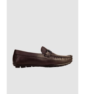 Hakiki Deri Kahverengi Tokalı Erkek Loafer
