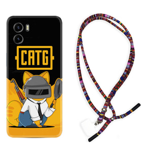 Vivo Y15S Y32 Y33S Y51 Y53S Kılıf Boyun Asklı Rasta Silikon Cat G 1677
