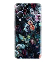 Vivo Y17S Kılıf Resimli Desenli Baskılı Silikon Great Flowers 1304