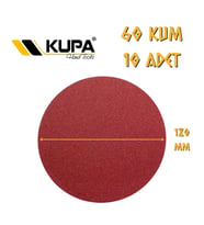 Kupa Yuvarlak Cırt Zımpara 180 mm - P60 Kum - 10 Adet
