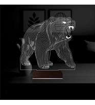 Luvivia Ayı Bear Tasarım 3D Lamba - Masa Gece Lambası