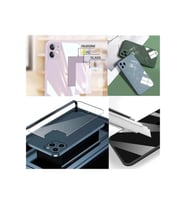 İphone 14 Parlak Cam-Kamera Korumalı Kapak&Kılıf (Pembe)