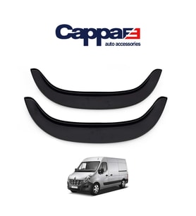CAPPAFE Renault Master Arka Teker Kaplama (ABS) 2 Parça Mat Siyah 2010-2014