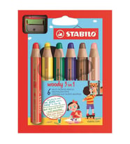 Stabilo woody 3in1 duo Kuru Boya 6 Renk EO8826-2
