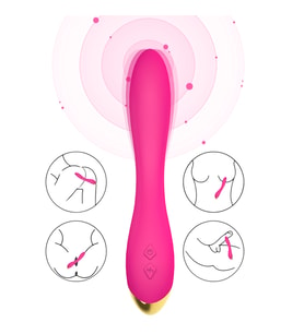 PRIME TOYS Flamingo Şarjlı Esnek G Spot Uyarıcı Çok Açılı Vibratör - Pembe