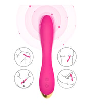 PRIME TOYS Flamingo Şarjlı Esnek G Spot Uyarıcı Çok Açılı Vibratör - Pembe