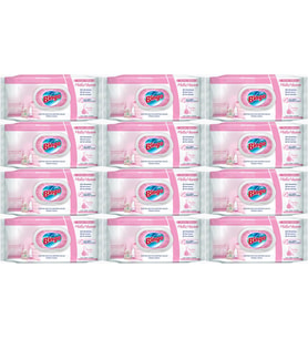 Bingo Clean Yüzey Temizlik Havlusu 96 Yaprak Sevilen Kokular Mutlu Yuvam (12 Li Set) 1152 Yaprak (Beyaz)