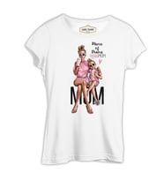 Mama of Drama Anneler Günü Beyaz Kadın Tshirt