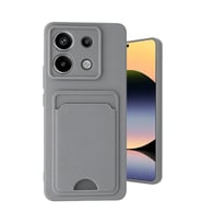 Northcity Xiaomi Redmi Note 13 Pro 5G Kılıf Kelvin Kartvizitli Silikon - Gri