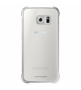 Galaxy S6 ile Uyumlu Clear Cover Gümüş EF-QG920BSEGWW