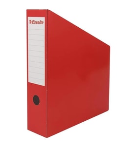 Esselte Karton Magazinlik Kutu Klasör 7.2 x 31.5 x 25 CM Kırmızı (6 Lı Paket)