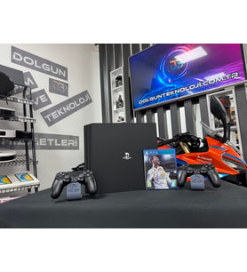 PlayStation 4 Pro 1TB Çift Kol + Fifa 18 Oyun CD’si (İKİNCİ EL)