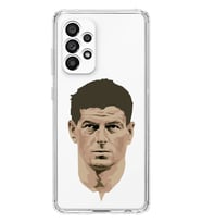 Samsung Galaxy A32 Uyumlu Steven Gerrard Tasarımlı Şeffaf Telefon Kılıfı