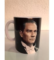 Atatürk "Türkiye Cumhuriyeti ilelebet payidar kalacaktır." Siyah Baskılı Özel Tasarım Kupa