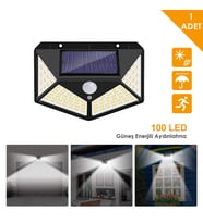 Technojet 100 Ledli Güneş Enerjili Bahçe Lambası Solar Hareket Sensörlü Şarj Olabilen