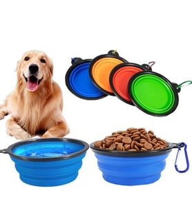 Katlanabilir Kedi Köpek Mama-Su Kabı