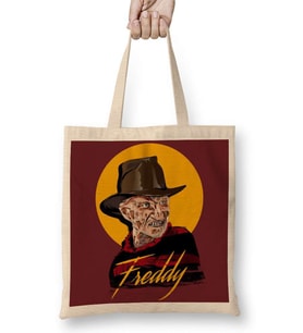 Freddy Krueger Freddy Moon Bez Çanta Uzun Saplı