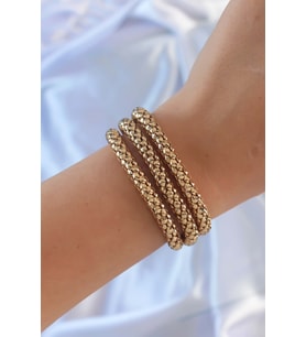 Altın Renk Çoklu Kadın Bileklik - TJ-BB6359