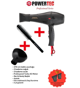 TR-701 Fön Makinesi + Vigo Başlık + Fön Fırçası