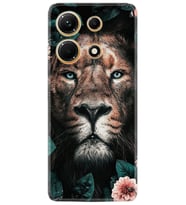Infınix Note 30 Kılıf Resimli Desenli Baskılı Silikon Leon Flowers 1333