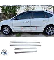 Ford Focus 2 SEDAN  Krom Yan Kapı Çıtası 4 Parça 2005-2008 Arası P.Çelik