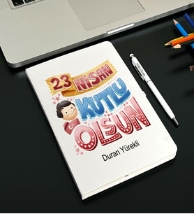 23 Nisan Tasarımlı Kişiye Defter Ve Kalem Seti