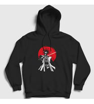 Presmono Unisex Siyah Kenpachi V3 Anime Bleach Kapüşonlu Sweatshirt 127933tt