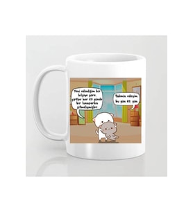 Mochi Cat Motto Sevgili Aşk Kupa