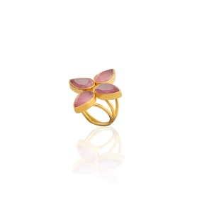 Kadir Jewellery 22 Ayar Altın Kaplama Zirkon Taşlı Kadın Otantik Yüzük
