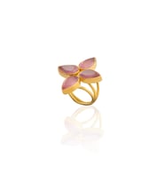 Kadir Jewellery 22 Ayar Altın Kaplama Zirkon Taşlı Kadın Otantik Yüzük