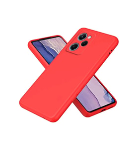 Poco X5 Pro 5G Nano içi Kadife Silikon - Kırmızı
