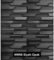 NW66 Siyah Opak Arkası Yapışkanlı Esnek Silinebilir Duvar Paneli Duvar Kağıdı