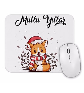 Sevimli Kedicik ile Mutlu Yıllar Mouse Pad