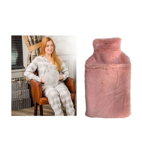 BOSPHORUS SICAK SU TORBASI CEPLİ PEMBE  PELUŞ TERMOFOR 35X23X2CM 1 LİTRE