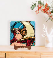 BK Gift Pop Art Tasarımlı Ahşap Standlı Puzzle Çerçeve-27