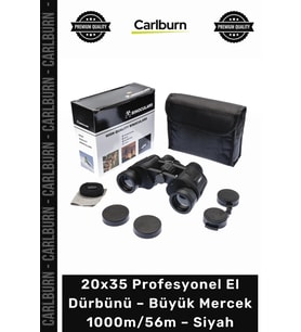 #Dürbün 20x35 Profesyonel El Dürbünü – Büyük Mercek – Süper Netlik – 1000m56m – Siyah