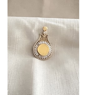 ÇEYREK TAKILABİLEN 925 AYAR GÜMÜŞ KOLYE UCU
