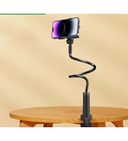 EtaShop 360° Esnek Telefon Tutucu Kelepçeli Masa Yatak Başlığı Standı 4" 7.1" Uyumlu Siyah