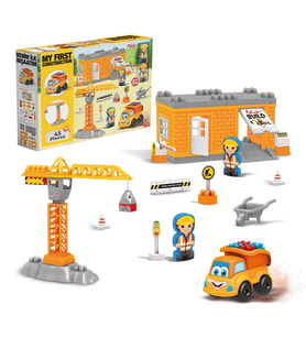 Benim İlk İnşaat Setim - Lego Oyuncağı - Lego Setleri - Bloklar - Lego Seti - Vinç Seti