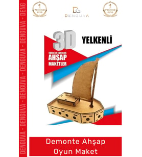 #Oyuncak Eğitici Eğlenceli Lazer Kesim 3mm MDF Boyanabilir 3D Puzzle Demonte Ahşap Oyun Maket