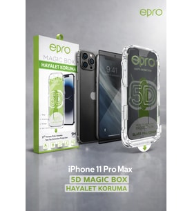 iPhone 11 Pro Max Epro Magic Box Hayalet 5D Ekran Koruyucu