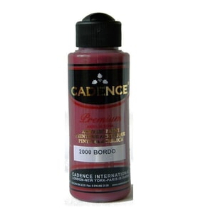 Cadence Premium Akrilik Boya 120 ml. 2000 Bordo 