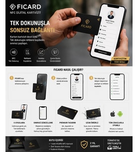 FICARD NFC Dijital Kartvizit Tek Kart ile Sınırsız Paylaşım