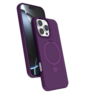 iPhone 16 Pro Max Regal Magsafe Standlı Kapak - Derin Mor