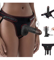 Siyah Belden Bağlamalı Ultra Esnek Yapılı 18 Cm Titreşimli Realistik Penis 