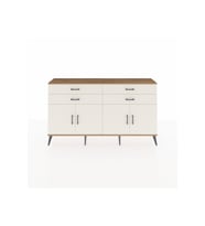 Arges Konsol 2 Raflı 4 Çekmeceli 8 Kapaklı 176x30x99 Çam-Aytaşı