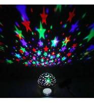 RENKLİ LED IŞIKLI MİNİ YILDIZLI DİSKO LAMBASI BLUETOOTH COLORFUL LED LİGHT + HOPARLÖR USB KABLOLU